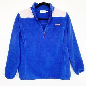 Vineyard Vines Stripe Shoulder 3/4 Zip Fleece